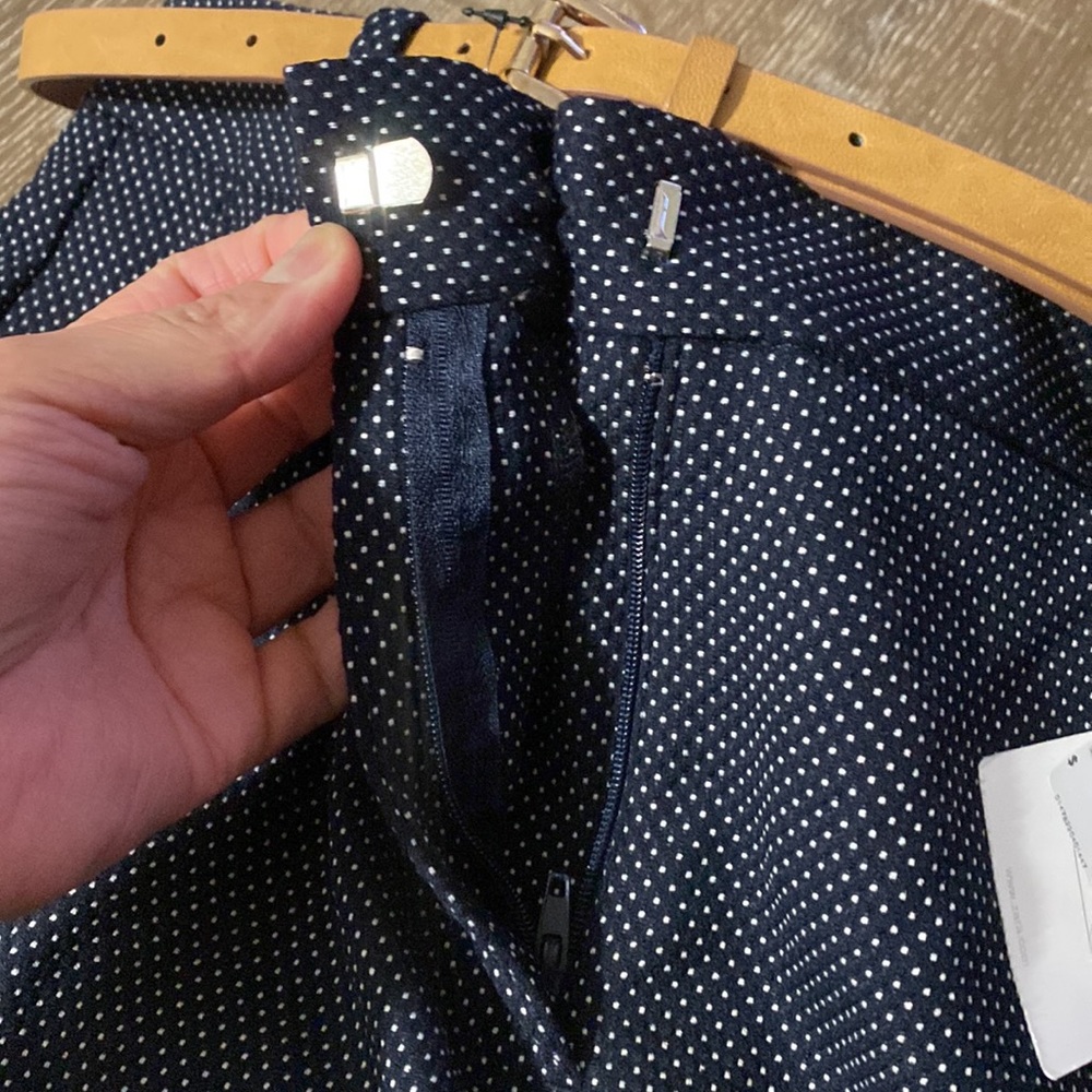Zara Basic Collection Polka Dot Pants With Belt S… - image 5